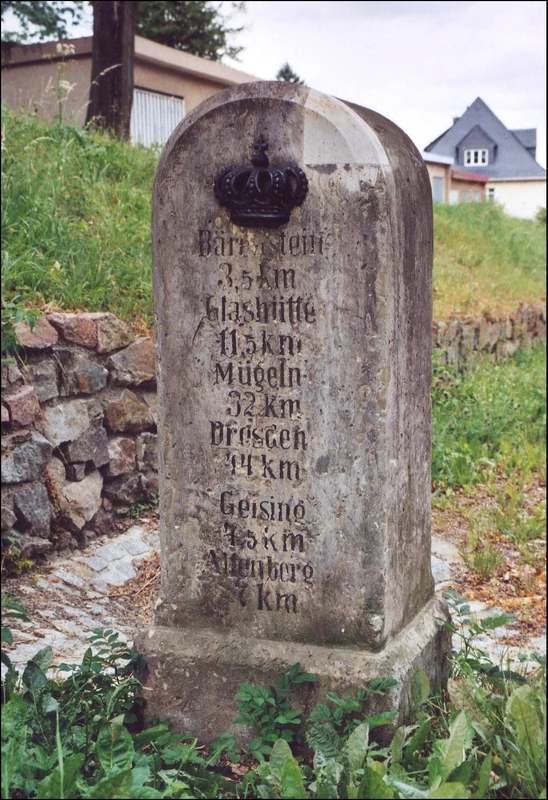 Königlich sächsischer Meilenstein