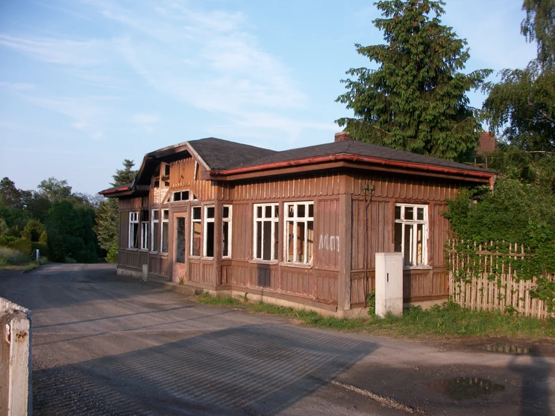 Bahnhofsgebäude am Bahnhof Werdau West