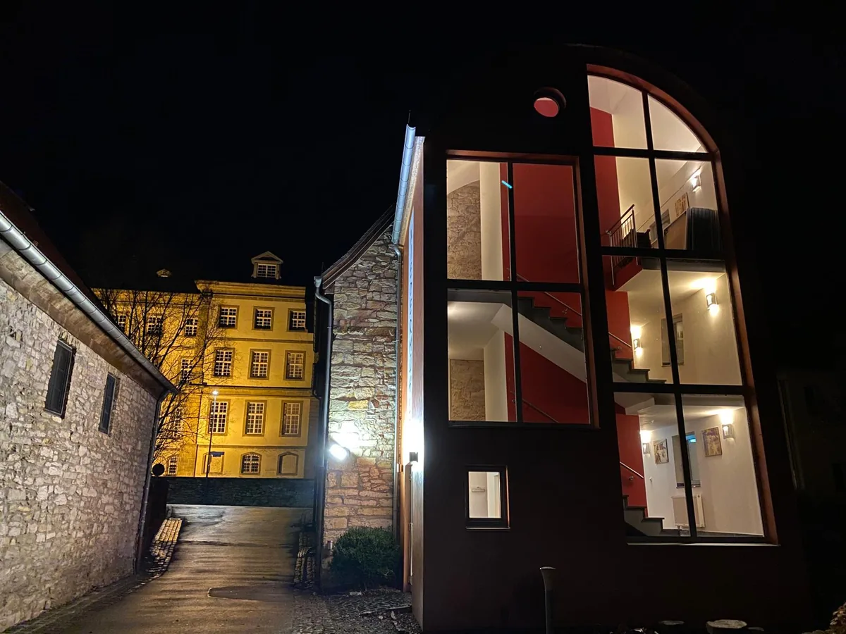 Niedermühle Büren bei Nacht